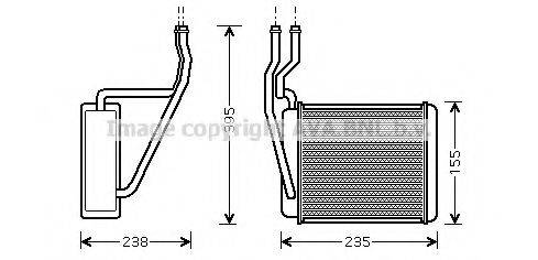 AVA QUALITY COOLING FD6329 Теплообменник, отопление салона