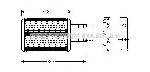 AVA QUALITY COOLING FD6353 Теплообменник, отопление салона