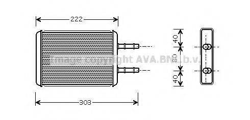 AVA QUALITY COOLING FD6355 Теплообменник, отопление салона