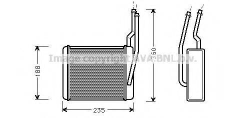 AVA QUALITY COOLING FD6356 Теплообменник, отопление салона