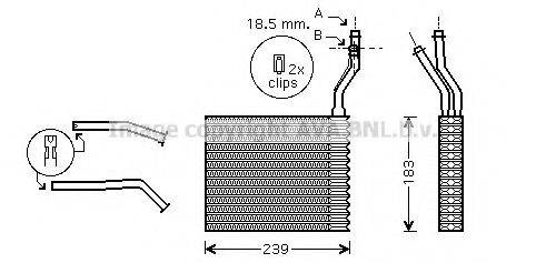 AVA QUALITY COOLING FD6364 Теплообменник, отопление салона