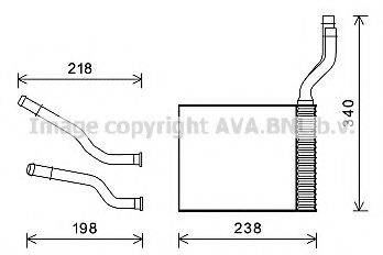 AVA QUALITY COOLING FD6465 Теплообменник, отопление салона