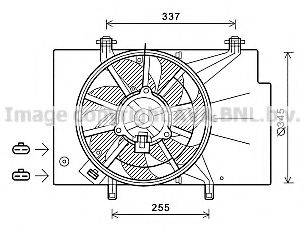 AVA QUALITY COOLING FD7557 Вентилятор, охлаждение двигателя