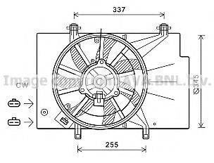 AVA QUALITY COOLING FD7559 Вентилятор, охлаждение двигателя