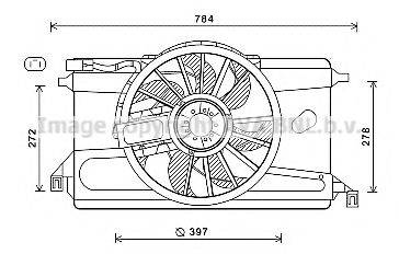 AVA QUALITY COOLING FD7561 Вентилятор, охлаждение двигателя