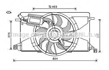 AVA QUALITY COOLING FD7565 Вентилятор, охлаждение двигателя
