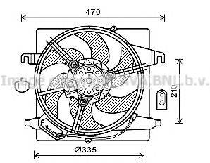 AVA QUALITY COOLING FD7567 Вентилятор, охлаждение двигателя