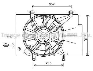 AVA QUALITY COOLING FD7582 Вентилятор, охлаждение двигателя