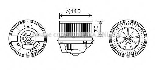 AVA QUALITY COOLING FD8496 Электродвигатель, вентиляция салона