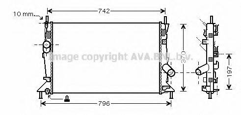 AVA QUALITY COOLING FDA2370 Радиатор, охлаждение двигателя