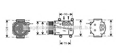 AVA QUALITY COOLING FDAK105 Компрессор, кондиционер