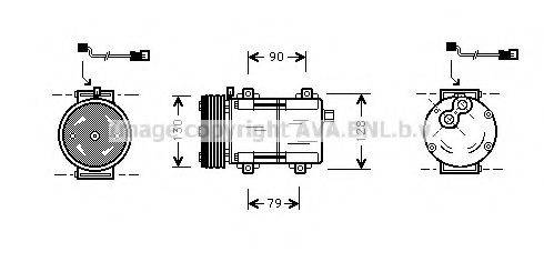 AVA QUALITY COOLING FDAK280 Компрессор, кондиционер