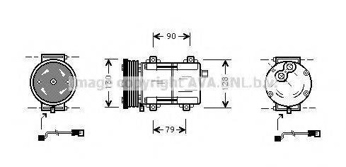 AVA QUALITY COOLING FDAK284 Компрессор, кондиционер