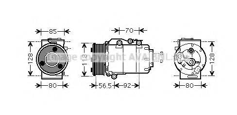 AVA QUALITY COOLING FDAK394 Компрессор, кондиционер