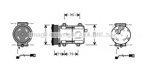 AVA QUALITY COOLING FDK284 Компрессор, кондиционер