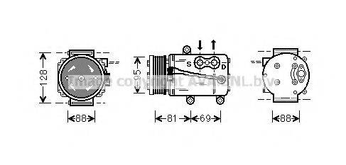 AVA QUALITY COOLING FDK339 Компрессор, кондиционер