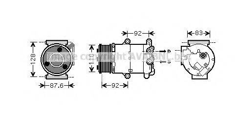 AVA QUALITY COOLING FDK430 Компрессор, кондиционер