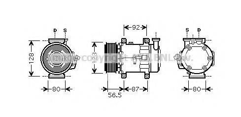 AVA QUALITY COOLING FDK432 Компрессор, кондиционер