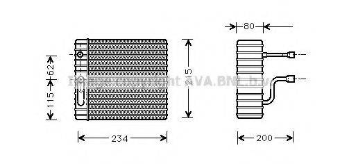 AVA QUALITY COOLING FDV089 Испаритель, кондиционер