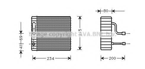 AVA QUALITY COOLING FDV104 Испаритель, кондиционер