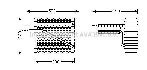 AVA QUALITY COOLING FDV269 Испаритель, кондиционер