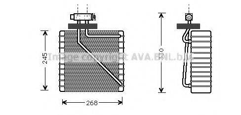 AVA QUALITY COOLING FDV270 Испаритель, кондиционер