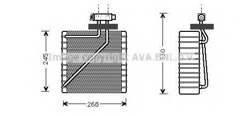 AVA QUALITY COOLING FDV271 Испаритель, кондиционер