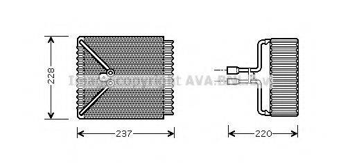 AVA QUALITY COOLING FDV371 Испаритель, кондиционер