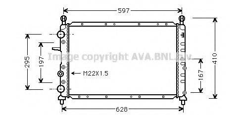 AVA QUALITY COOLING FT2066 Радиатор, охлаждение двигателя