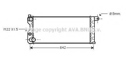 AVA QUALITY COOLING FT2074 Радиатор, охлаждение двигателя