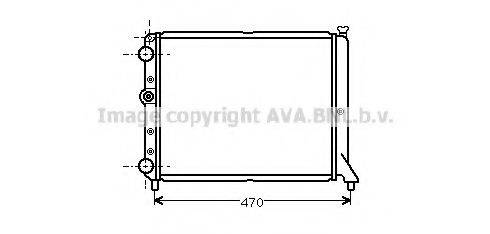 AVA QUALITY COOLING FT2152 Радиатор, охлаждение двигателя