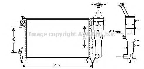 AVA QUALITY COOLING FT2308 Радиатор, охлаждение двигателя