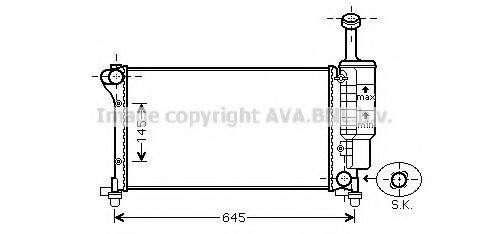AVA QUALITY COOLING FT2335 Радиатор, охлаждение двигателя