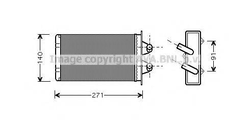 AVA QUALITY COOLING FT6186 Теплообменник, отопление салона