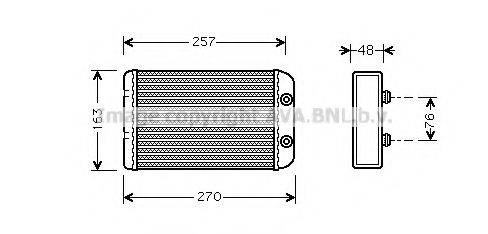 AVA QUALITY COOLING FT6254 Теплообменник, отопление салона