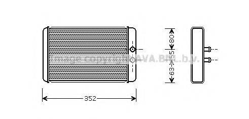 AVA QUALITY COOLING FT6265 Теплообменник, отопление салона