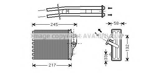 AVA QUALITY COOLING FT6304 Теплообменник, отопление салона