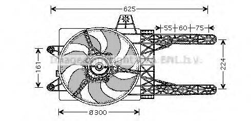 AVA QUALITY COOLING FT7285 Вентилятор, охлаждение двигателя