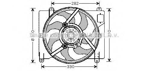 AVA QUALITY COOLING FT7503 Вентилятор, охлаждение двигателя