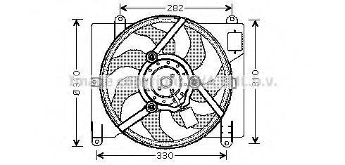 AVA QUALITY COOLING FT7504 Вентилятор, охлаждение двигателя