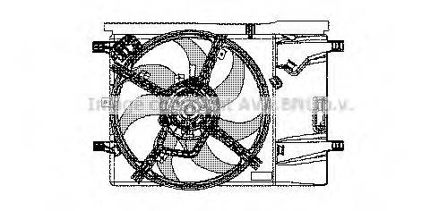 AVA QUALITY COOLING FT7533 Вентилятор, охлаждение двигателя