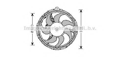 AVA QUALITY COOLING FT7540 Вентилятор, охлаждение двигателя