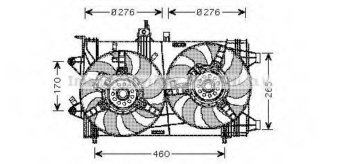 AVA QUALITY COOLING FT7561 Вентилятор, охлаждение двигателя