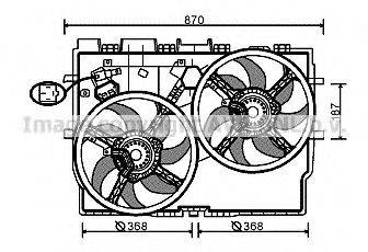 AVA QUALITY COOLING FT7585 Вентилятор, охлаждение двигателя