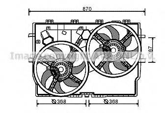 AVA QUALITY COOLING FT7586 Вентилятор, охлаждение двигателя