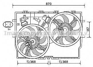 AVA QUALITY COOLING FT7588 Вентилятор, охлаждение двигателя