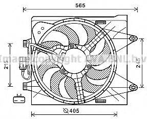 AVA QUALITY COOLING FT7604 Вентилятор, охлаждение двигателя