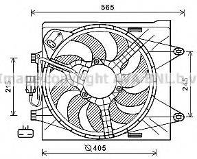 AVA QUALITY COOLING FT7605 Вентилятор, охлаждение двигателя