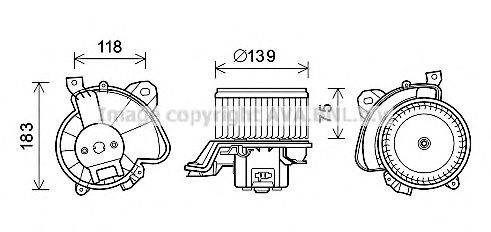 AVA QUALITY COOLING FT8432 Электродвигатель, вентиляция салона