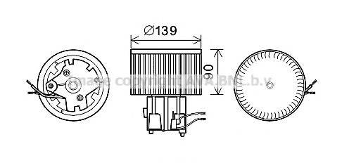 AVA QUALITY COOLING FT8441 Электродвигатель, вентиляция салона